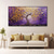 cheap Floral/Botanical Paintings-Hand painted Purple Background Gold Leaf Tree Oil Painting Abstract Textured gold tree paintings Artwork paintings for  Living Room Wall Decor Studio Fine Decor Housewarming Gift