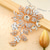 abordables Articles de fête-1 pièce/ensemble de broche exquise en cristal brillant coloré en forme de rose pour robe de soirée pour filles, accessoires de mode de mariage pour dames