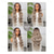 cheap Synthetic Lace Wigs-Synthetic Lace Wig Body Wave Style 30 inch Mixed Color Middle Part 13x4 Lace Front Wig Women&#039;s Wig Flaxen