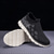 abordables Chaussures Décontractées Slip-On-Baskets à enfiler en tricot texturé pour hommes, coupe confortable avec semelle épaisse à la mode, chaussures streetwear décontractées