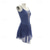 cheap Figure Skating Dresses-Figure Skating Dress Women&#039;s Girls&#039; Ice Skating Dress Dark Navy Patchwork Open Back Mesh Spandex Stretchy Training Practice Professional Skating Wear Thermal Warm Crystal / Rhinestone Sleeveless Ice