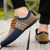 abordables Chaussures Décontractées à Lacets-Chaussures décontractées à enfiler en nylon pour hommes avec textures contrastées - parfaites pour un usage quotidien et les activités de loisirs