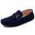 baratos Mocassins casuais-mocassins de camurça masculinos, bordô rico com fivela de bit clássica, sapatos casuais luxuosos e confortáveis