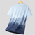 cheap Men&#039;s Casual T-shirts-Men&#039;s Tee Short Sleeve Shirt Tee Top Short Sleeve Crewneck Spring &amp;  Fall Gradient Fashion Designer Quick Dry Vacation Street Going out Black White Blue Top Tee for Men
