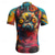 abordables Maillots pour hommes-Homme Maillot de cyclisme Chien Lettres &amp; Chiffres Graffiti Manche Courte Cyclisme T-shirt Maillot avec 3 poches arrière VTT Vélo tout terrain Séchage Rapide Design Anatomique Évacuation de