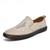 billiga Slip-On vardagsskor-slip-on loafers i beige mocka för män – handgjorda mockasinskor för vardagsbruk