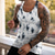 cheap Tank Tops-Men&#039;s Tank Top Vest Top Undershirt Sleeveless Shirt Sleeveless Crew Neck Summer Camo / Camouflage Fashion Designer Basic Vacation Street Going out Black Blue Top Tee for Men