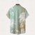 cheap Tropical Plants-Men&#039;s Palm Tree Gradient Color Tropical Plants Summer Hawaiian Shirt Button Up Shirt Aloha Shirt Short Sleeve Hawaiian Resort Vacation Holiday Beach Wear Summer Spring Turndown Collared Shirts Front