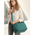 baratos Malas com Alça-bolsa tote feminina de grande capacidade – bolsa de nylon à prova d'água com vários bolsos, fecho de zíper e alça de ombro para viagens, trabalho e uso diário