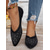 cheap Women&#039;s Flats-Women&#039;s Flyknit Rhinestone Pointed-Toe Flats - Elegant Sparkly Slip-On Shoes for Special Occasions &amp; Daily Wear