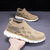 abordables Chaussures Décontractées Slip-On-Baskets à enfiler en tricot texturé pour hommes, coupe confortable avec semelle épaisse à la mode, chaussures streetwear décontractées