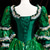 baratos Vestidos-Vintage Rococó Renascentista Maxi Vestidos Normal Julieta Princesa Noiva Pregueado Com Babados Princesa Decote Redondo Fantasia Mulheres Dia Das Bruxas Carnaval Baile de Máscaras Festa dia das Bruxas