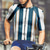 tanie Męskie koszulki-Męskie Koszulka rowerowa Geometryczny W romby Krótki rękaw Rower Tee Tshirt Dżersej z 3 tylnymi kieszeniami Kolarstwo górskie Szybkie wysychanie Anatomiczny kształt Odprowadzające wilgoć Oddychający