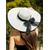 economico Accessori per le vacanze-Elegante cappello da sole a tesa larga da donna – cappello di paglia estivo da spiaggia con fiocco nero, protezione UV, cappello pieghevole e morbido per vacanze, feste in giardino e viaggi