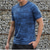 cheap Men&#039;s Casual T-shirts-Men&#039;s Tee Short Sleeve Shirt Tee Top Short Sleeve Crewneck Summer Stripes Fashion Designer Quick Dry Vacation Street Going out Blue Orange Green Top Tee for Men
