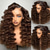 cheap Human Hair Lace Front Wigs-Brazilian Remy Human Hair Glueless 5x5 Lace Closure Wigs with Baby Hair Ombre Colored Lace Frontal Wig  Loose Deep Wave Pre-Plucked for Women