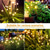 baratos Luzes de paisagem-2 peças luzes solares externas firefly groundlight 8 leds pátio jardim parque festa de casamento gramado atmosfera decoração luz respiração flash