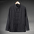 cheap Business Casual-Men&#039;s Shirt Linen Shirt Casual Shirt Button Up Shirt Cotton Shirt Plain Vacation Hawaiian Black White Navy Blue Khaki Long Sleeve Grandad Collar Summer Spring Clothing Apparel Pocket