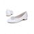 economico Madre della Sposa/Sposo-Per donna Scarpe da Sposa Matrimonio Ballerine da Sposa Cristallo Tacco basso Punta Tonda Moda Raso Mocassino Argento Nero Bianco