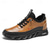 cheap Men&#039;s Sneakers-Men&#039;s Rugged Outdoor Shoes in Tan &amp; Black, Durable Faux Leather Construction with Zigzag Sole for Enhanced Grip