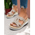 economico Sandali con zeppa-sandali con zeppa con strass da donna – eleganti sandali con plateau slip-on per l'estate, la spiaggia e le uscite casual