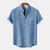 cheap Vacation-Men's Shirt Linen Shirt Summer Shirt Beach Shirt Untucked Shirts Plaid Vacation Holiday Yellow Blue Green Short Sleeve Collar Summer Clothing Apparel