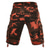 billige Klassisk-Herre Cargoshorts Camo Shorts Shorts Sommershorts Multi lomme Klapplomme Kamuflasje Kamuflasje Farge Komfort Anvendelig Knelengde utendørs Sport Daglig Mote Fritid Rød Lilla