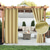 voordelige Waterdichte Gordijnen-waterdichte outdoor gordijn privacy, schuifdeuren terras gordijn boerderij gordijnen, pergola gordijnen doorvoertule voor tuinhuisje, balkon, veranda, feest, hotel, 1 paneel