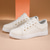 billiga Vardagssneakers-röda lädersneakers för män med elegant design - djärva casual streetwear för vardagskomfort