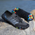 billige Uformelle joggesko-barfotsneakers for menn - livlig rød, robust såle, blonderfri design - perfekt for fotturer og utendørseventyr