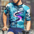 levne Pánské dresy-Pánské Cyklodres Geometrický Krátký rukáv Kolo Tričko Dres se 3 zadními kapsami Horská cyklistika Rychleschnoucí Anatomický design Odvod Prodyšné Sportovní Tmavě námořnická Modrá Nebeská modř Oblečení