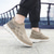 abordables Chaussures Décontractées Slip-On-Baskets à enfiler en tricot texturé pour hommes, coupe confortable avec semelle épaisse à la mode, chaussures streetwear décontractées