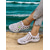 preiswerte Frauen-Atmungsaktive, ausgehöhlte Strandschuhe für Damen – leichte Slip-On-Wasserschuhe für Strand- und Outdoor-Aktivitäten
