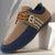 abordables Chaussures Décontractées à Lacets-Chaussures décontractées à enfiler en nylon pour hommes avec textures contrastées - parfaites pour un usage quotidien et les activités de loisirs