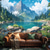 cheap Landscape Tapestry-Landscape Mountain River Hanging Tapestry Wall Art Large Tapestry Mural Decor Photograph Backdrop Blanket Curtain Home Bedroom Living Room Decoration