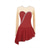 cheap Figure Skating Dresses-Figure Skating Dress Women&#039;s Girls&#039; Ice Skating Dress Burgundy Patchwork Open Back Mesh Spandex Stretchy Training Practice Professional Skating Wear Thermal Warm Crystal / Rhinestone Long Sleeve Ice