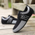 abordables Chaussures Décontractées à Lacets-Chaussures décontractées à enfiler en nylon pour hommes avec textures contrastées - parfaites pour un usage quotidien et les activités de loisirs