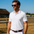 tanie Męska klasyczna koszulka polo-Męskie Koszula golfowa Pikowe koszulki polo Codzienny Biznes Prążkowany kołnierzyk polo Krótki rękaw Moda Podstawowy Jednokolorowe Guziki Lato Wiosna i jesień Regularny Biały Jasnozielony Granatowy