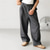 cheap Classic-Men&#039;s Linen Pants Trousers Summer Pants Beach Pants Buttons Pocket Plain Comfort Breathable Vacation Daily Holiday Hawaiian Boho Black Khaki