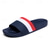 Χαμηλού Κόστους Καθημερινά σανδάλια-ανδρικά σπορ πέδιλα slide με κόκκινες και λευκές ρίγες - τολμηρά υποδήματα για αναψυχή και υπαίθριες δραστηριότητες