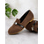 cheap Women&#039;s Flats-Women&#039;s Faux Suede Loafers - Stylish Flat Shoes with Patent Leather Buckle for Work &amp; Casual Outfits