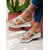 economico Sandali con zeppa-sandali con zeppa con strass da donna – eleganti sandali con plateau slip-on per l'estate, la spiaggia e le uscite casual