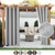 cheap Waterproof Curtains-Waterproof Outdoor Curtain Privacy, Sliding Patio Curtain Farmhouse Drapes, Pergola Curtains Grommet For Gazebo, Balcony, Porch, Party, Hotel, 1 Panel
