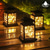 abordables Luces de paisaje-Luz solar 1PC luces exteriores linterna impermeable linterna colgante solar 30LEDs luz nocturna cadena para jardín patio decoración de fiesta