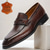 preiswerte Loafer aus hochwertigem Leder-braune Pennyloafer aus echtem Leder für Herren – klassische Slipper mit Krokodilmuster für Kentucky Derby und Business-Kleidung