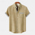 cheap Vacation-Men's Shirt Linen Shirt Summer Shirt Beach Shirt Untucked Shirts Plaid Vacation Holiday Yellow Blue Green Short Sleeve Collar Summer Clothing Apparel