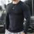 voordelige Casual T-shirts voor heren-Voor heren Gymshirt Compressieshirt Fitnessshirt Strakke ronde hals Lange mouw Casual / Dagelijks Sportschool Snel Drogend Hoge rek Zweetafvoerend Lapwerk Effen Zwart Wit niet-afdrukken Sportkleding
