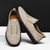 billiga Slip-On vardagsskor-slip-on loafers i beige mocka för män – handgjorda mockasinskor för vardagsbruk