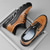 cheap Men&#039;s Sneakers-Men&#039;s Rugged Outdoor Shoes in Tan &amp; Black, Durable Faux Leather Construction with Zigzag Sole for Enhanced Grip