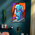 abordables Peintures portraits-peinture à l&#039;huile faite à la main sur toile, décoration murale, style Picasso, figure abstraite pour la décoration intérieure, peinture roulée sans cadre, non tendue